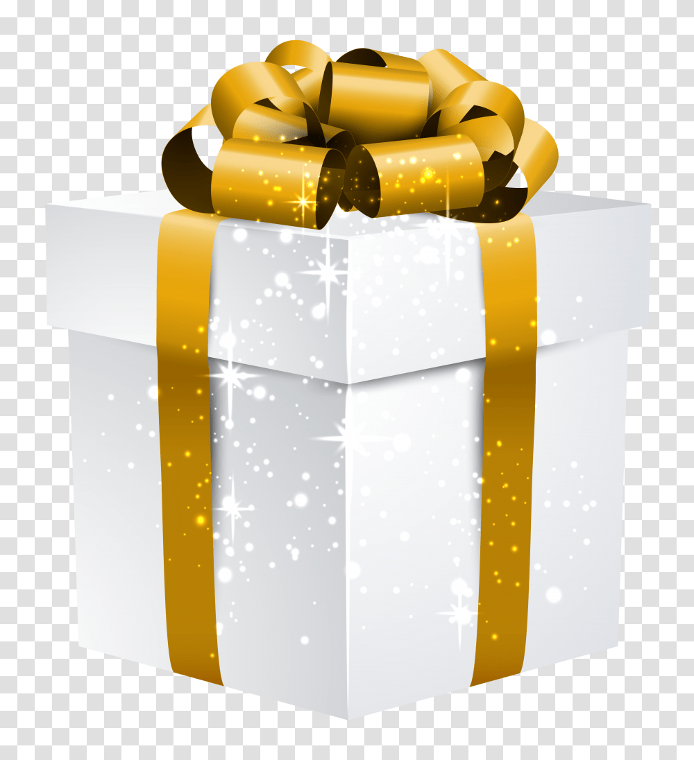 Library Of Gold Box Royalty Free Files Gold Christmas Gift Transparent Png