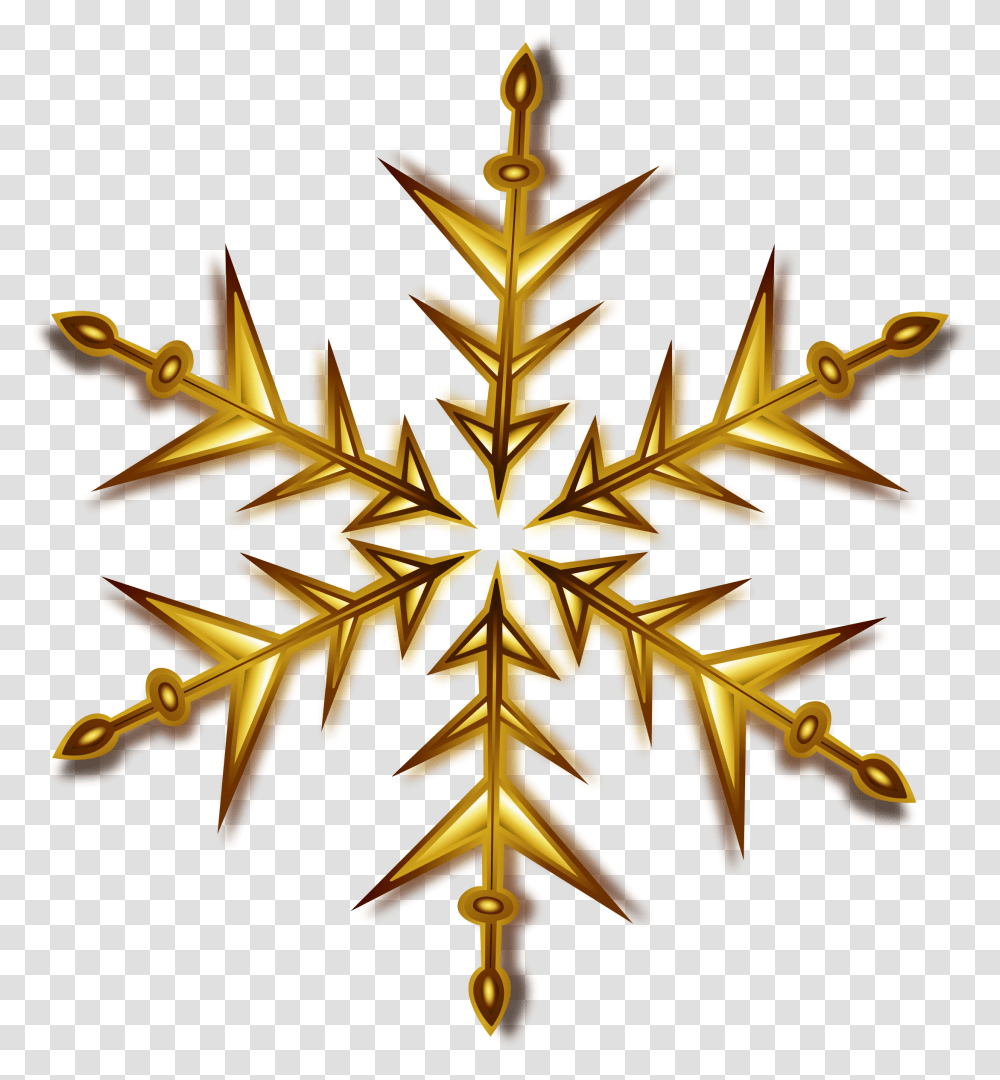 Library Of Gold Glitter Snowflake Vector Banner Royalty Free Golden Christmas Star, Cross, Symbol, Crystal, Star Symbol Transparent Png