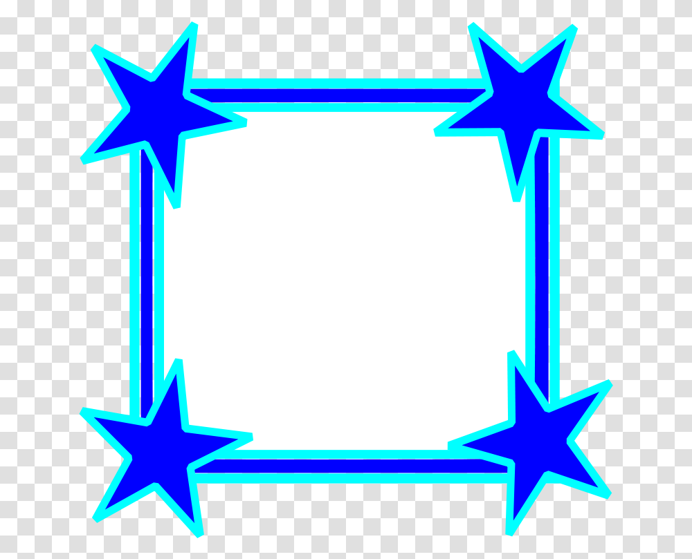 Library Of Graphic Free Download Star Border Files Clipart Blue Frame, Star Symbol Transparent Png