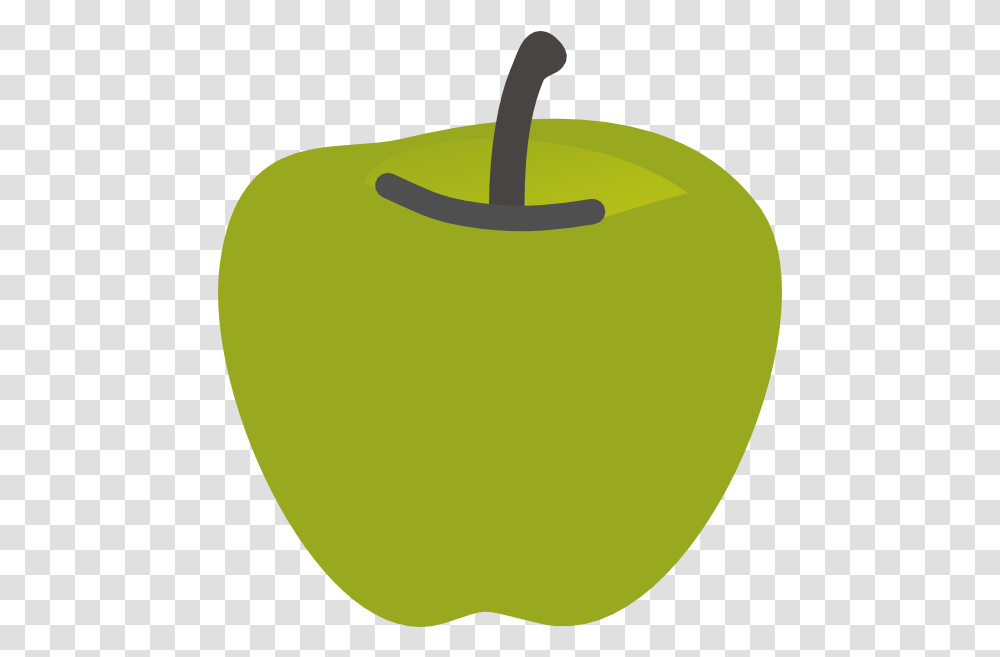 Library Of Green Apple Banner Background Green Apple Cartoon, Tennis Ball, Sport, Sports, Plant Transparent Png
