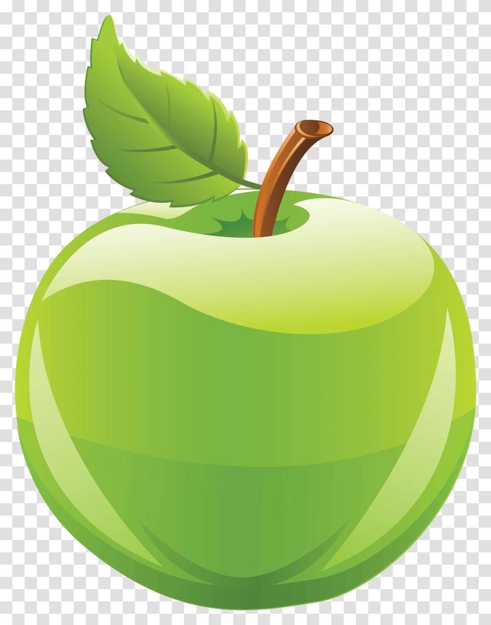 Library Of Green Apple Banner Files Green Apple Clipart, Plant, Fruit, Food, Banana Transparent Png