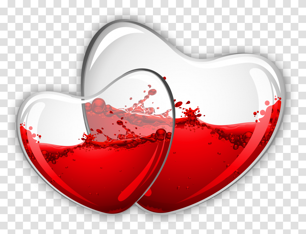 Library Of Hand Drawn Heart Clip Art Free Glass Hearts, Wine, Alcohol, Beverage, Drink Transparent Png
