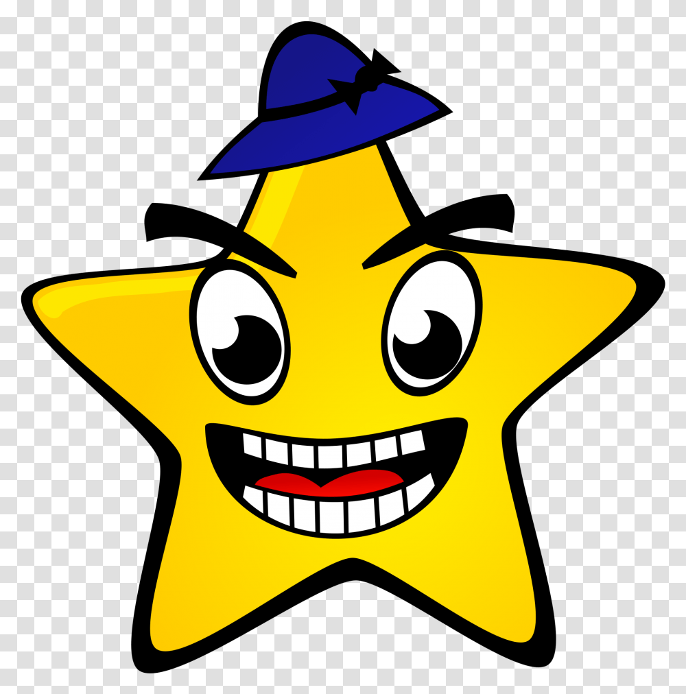 Library Of Happy Star Jpg Download Files Funny Star Clipart, Symbol, Star Symbol Transparent Png