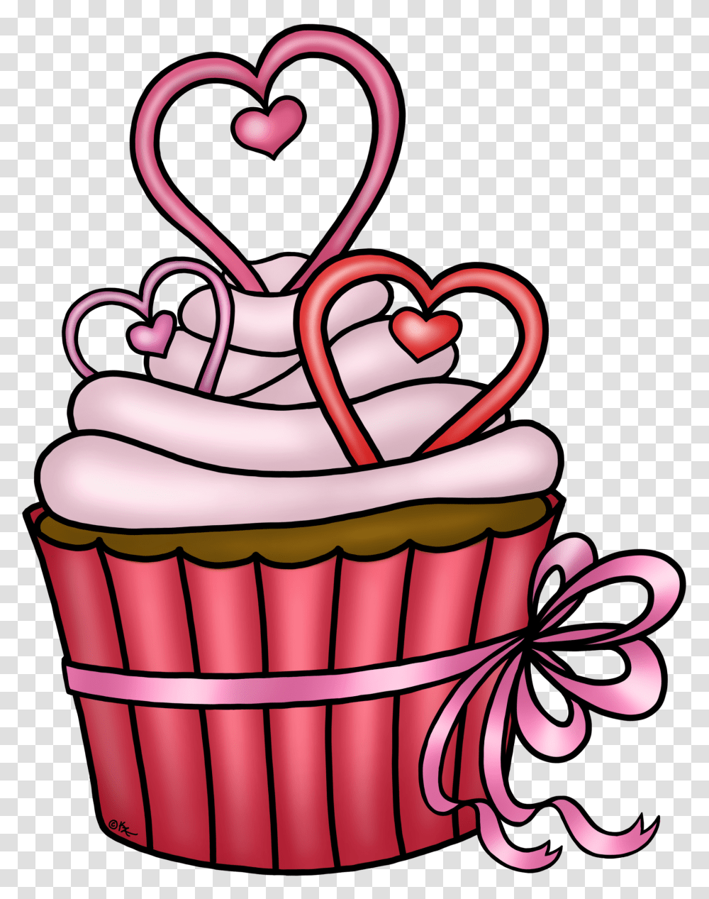 Library Of Heart Cake Clip Download Files Clipart Heart Birthday Cake Clipart, Cupcake, Cream, Dessert, Food Transparent Png