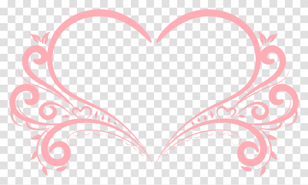 Library Of Heart Running Banner Decorative Heart, Cushion Transparent Png