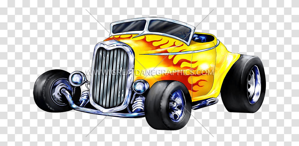 Library Of Hot Rod Car Vector Black And Hot Rod Cartoon, Tire, Vehicle, Transportation, Automobile Transparent Png