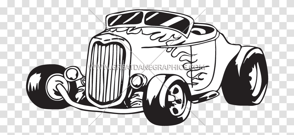 Library Of Hot Rod Car Vector Black And White Stock Hot Rod Clipart, Vehicle, Transportation, Headlight, Lawn Mower Transparent Png