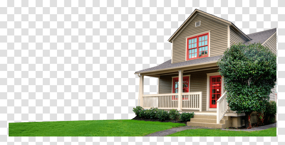 Library Of House Garden House, Grass, Plant, Cottage, Housing Transparent Png