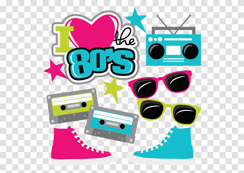 Library Of I Heart The 80s Svg Black Love The Clipart, Clothing, Apparel, Shoe, Footwear Transparent Png