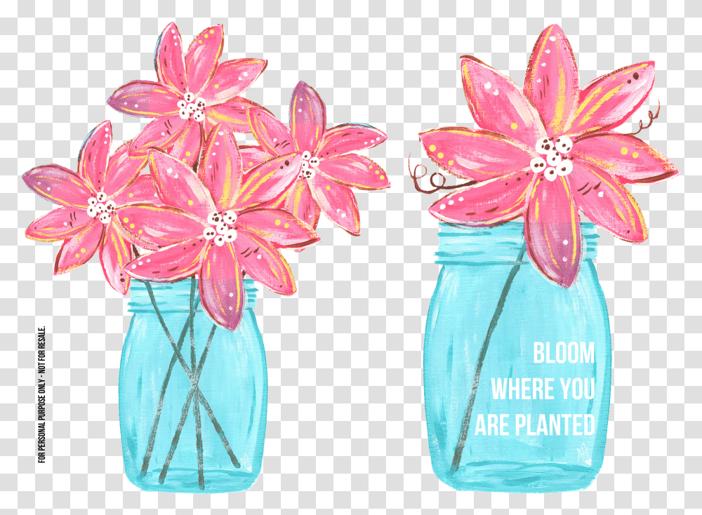 Library Of Mason Jar With Flower Freeuse Files Mason Jar Flowers Clip Art Transparent Png