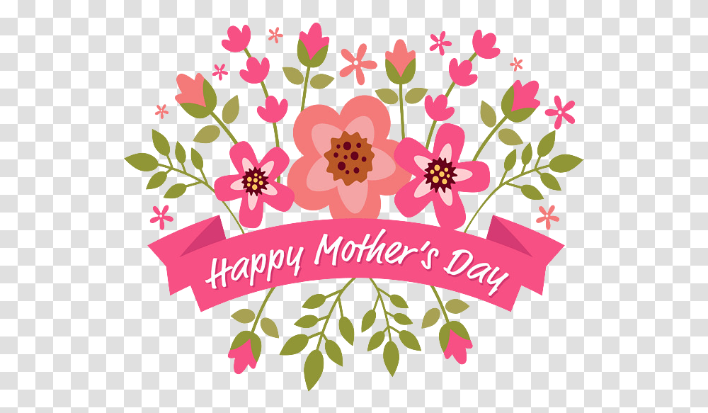 Library Of Mother S Day Clip Black And Happy Mothers Day Flowers, Graphics, Art, Floral Design, Pattern Transparent Png