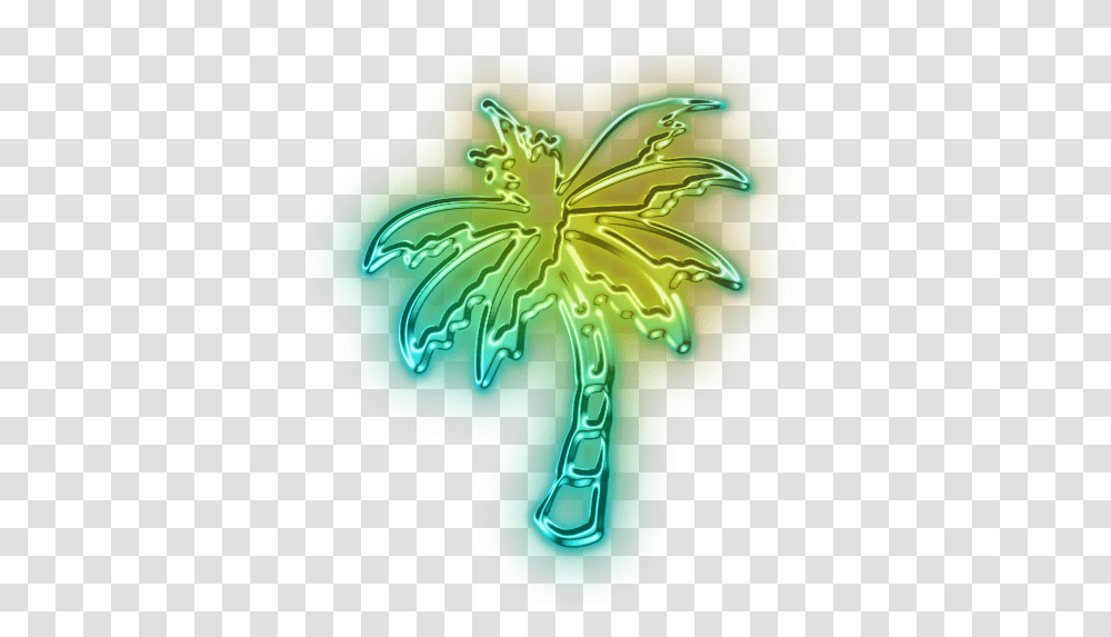 Library Of Neon Palm Tree Black And White Stock Neon Palm Tree, Plant, Flower, Blossom, Plastic Transparent Png