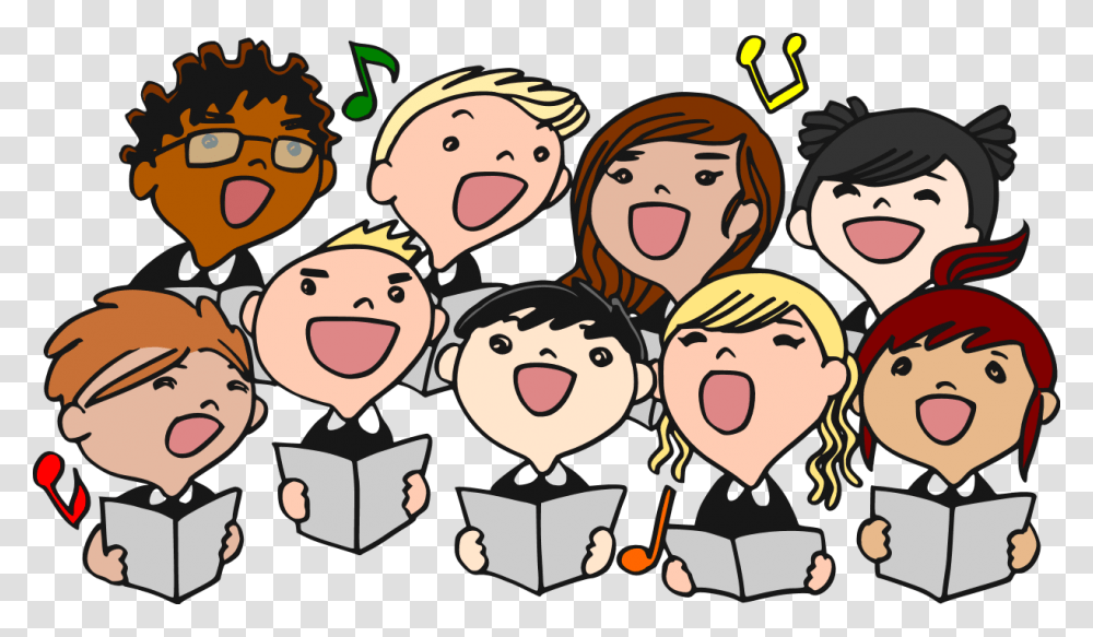Library Of People Singing Stock Choir Clipart, Mouth, Poster, Advertisement, Face Transparent Png
