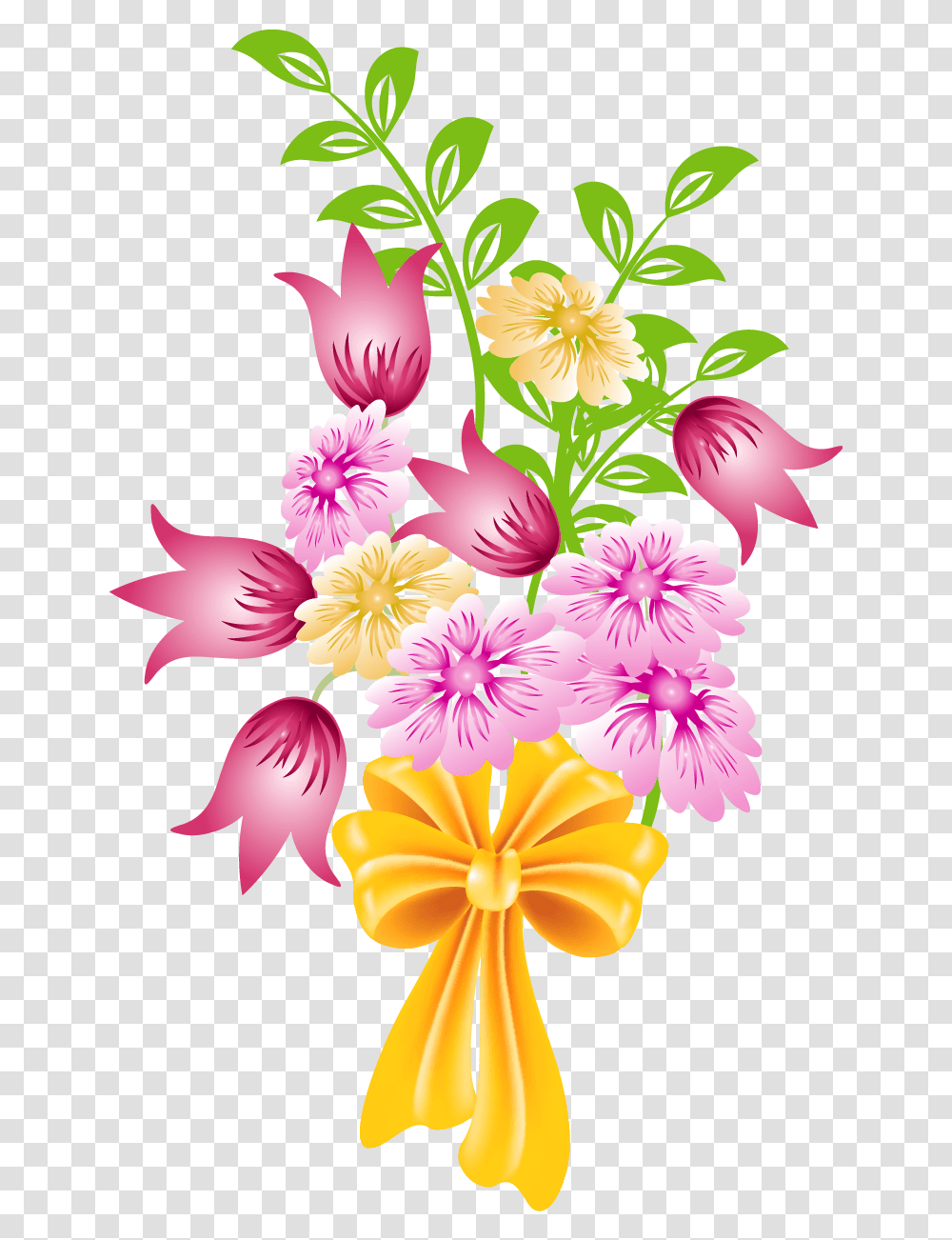 Library Of Pink Flower Bouquet Jpg Bouquet Of Flowers Clipart, Graphics, Plant, Floral Design, Pattern Transparent Png