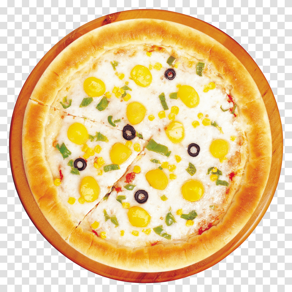 Library Of Pizza With Crown Picture Stock Top View Pizza Transparent Png