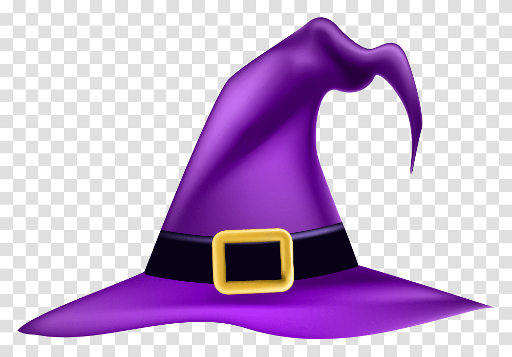 Library Of Plain Party Hat Banner Free Purple Witch Hat Clip Art, Buckle, Accessories, Accessory, Graphics Transparent Png
