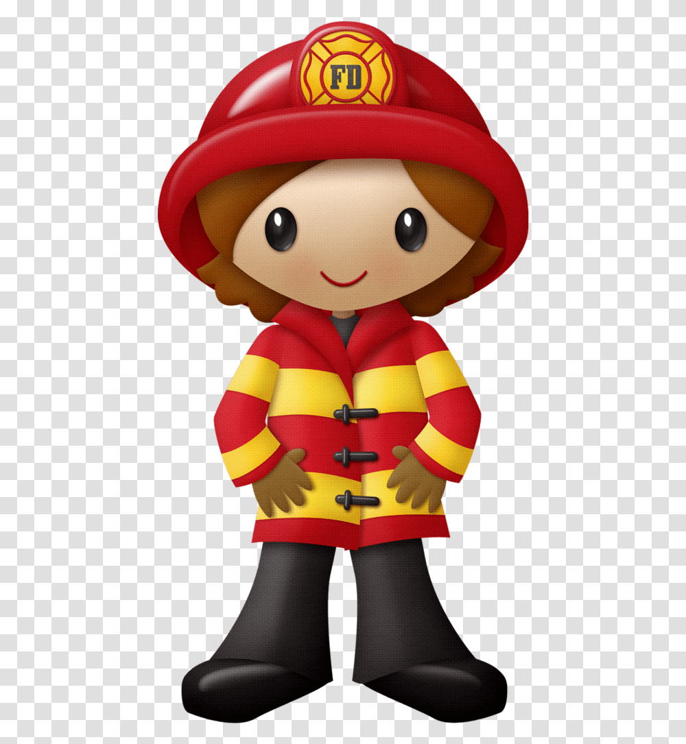 Library Of Police Firefighter Basketball Banner Files Girl Firefighter Clipart, Clothing, Apparel, Doll, Toy Transparent Png