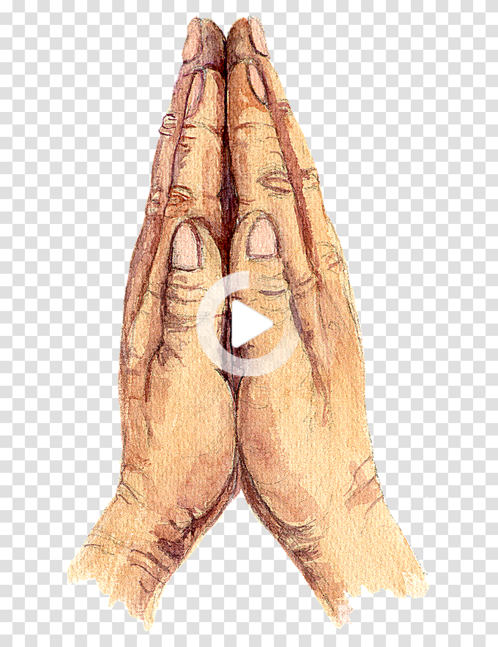 Library Of Praying Hands And Cross Banner Black White Hands In Water Color, Wood, Clothing, Apparel, Figurine Transparent Png