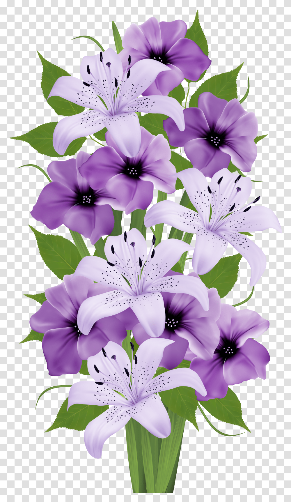 Library Of Purple Flower Bouquet Flower Bouquet Hd Transparent Png