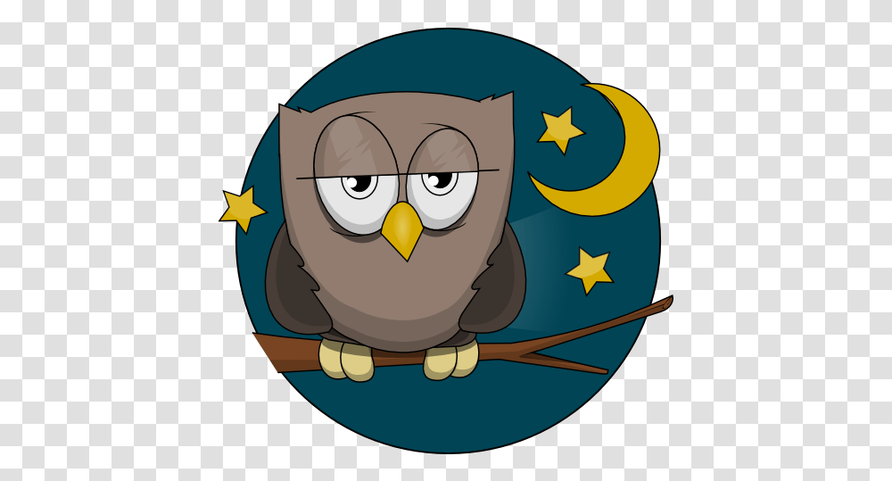 Library Of Sleepy Owl And Crescent Moon Banner Free Download Star Light Garland, Animal, Bird, Symbol, Penguin Transparent Png