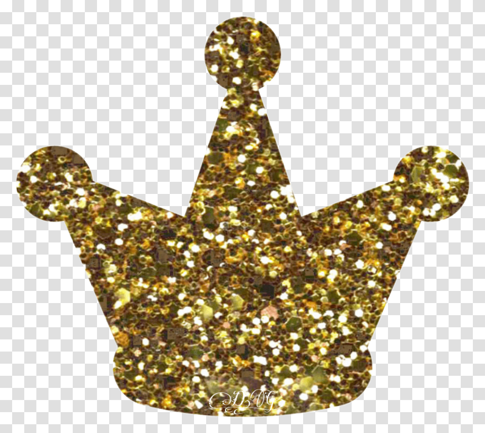 Library Of Sparkling Gold Crown Graphic Black And White Glitter Crown, Light, Star Symbol, Crowd, Aluminium Transparent Png