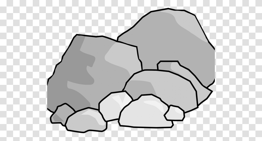 Library Of Stone Svg Stock Black White Rock Clipart, Nature, Outdoors, Ice, Snow Transparent Png