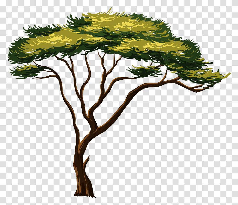 Library Of Strong Tree Vector Free Files Clipart African Trees, Plant, Bush, Vegetation, Pattern Transparent Png