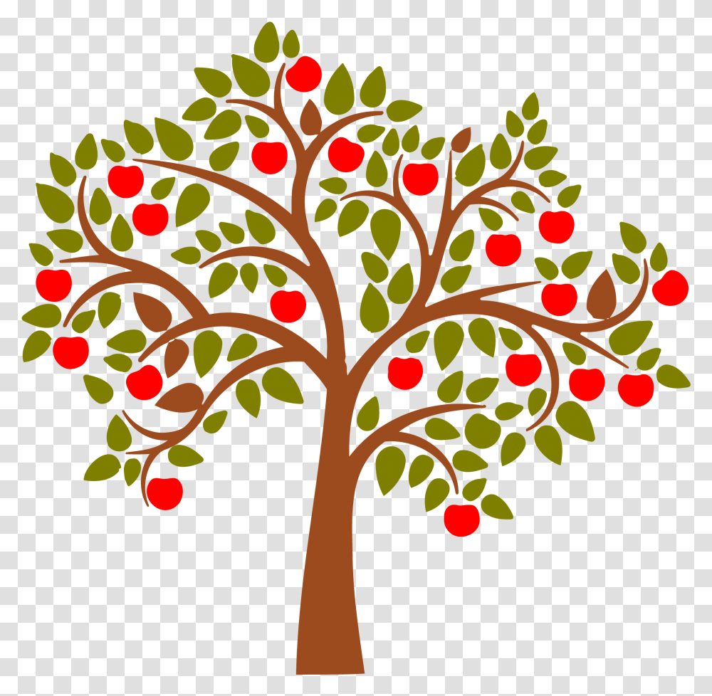 Library Of Svg Stock Fruit Tree Apple Tree Clip Art, Graphics, Plant, Doodle, Drawing Transparent Png