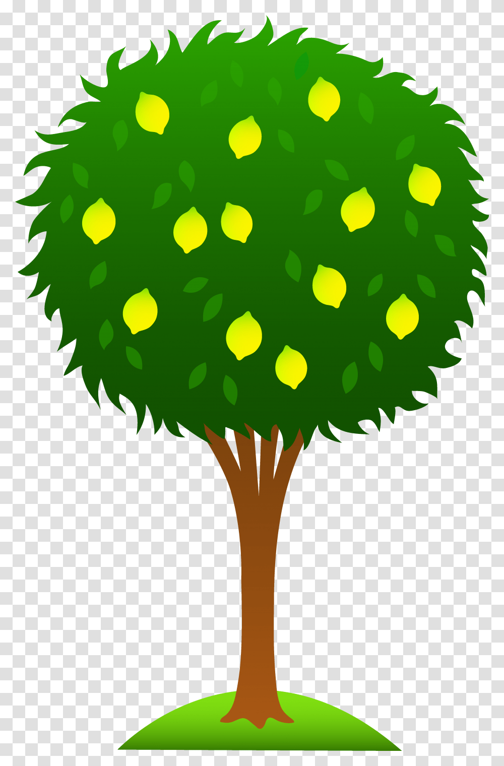 Library Of Svg Stock Fruit Tree Files Clipart Art Lemon Tree Clipart, Green, Plant, Symbol, Rattle Transparent Png