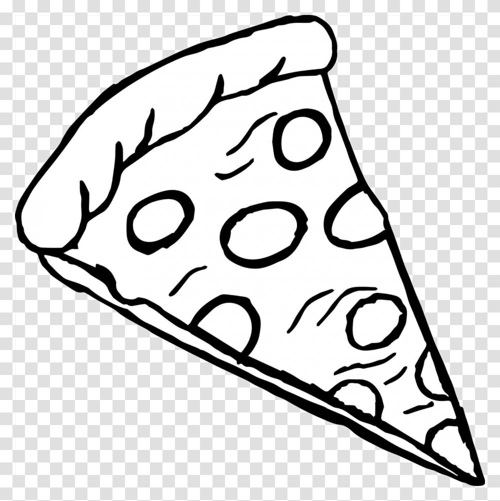 Library Of To Order Pizza Image Black And White Library Colouring, Triangle, Apparel, Hat Transparent Png