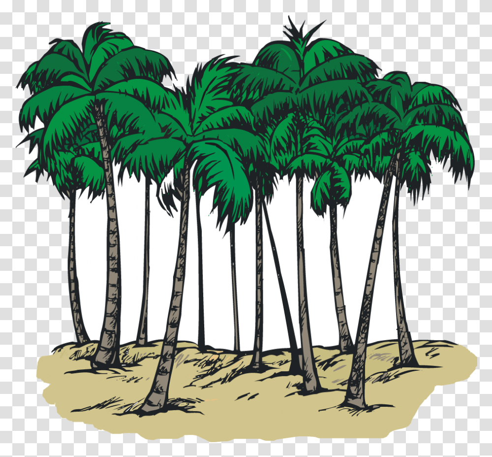 Library Of Trees Vector Downloads Beach House Clipart, Plant, Palm Tree, Arecaceae, Fungus Transparent Png