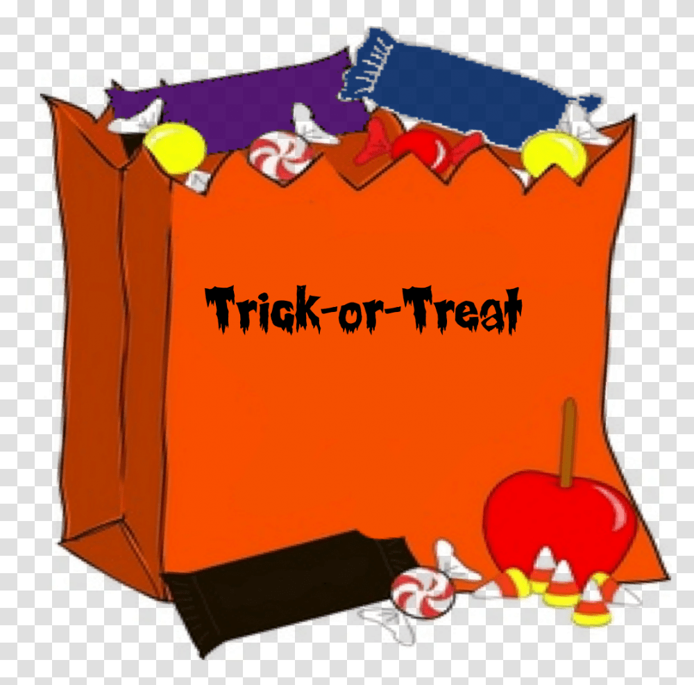 Library Of Trick Or Treat House Free Stock Files Clipart Halloween Candy Bag, Graphics, Text, Paper, Floral Design Transparent Png