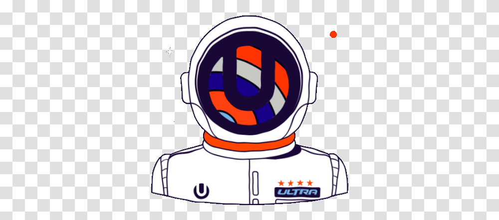 Library Of Ultra Music Festival Logo Ultra Music Festival Sticker, Astronaut, Helmet, Clothing, Apparel Transparent Png