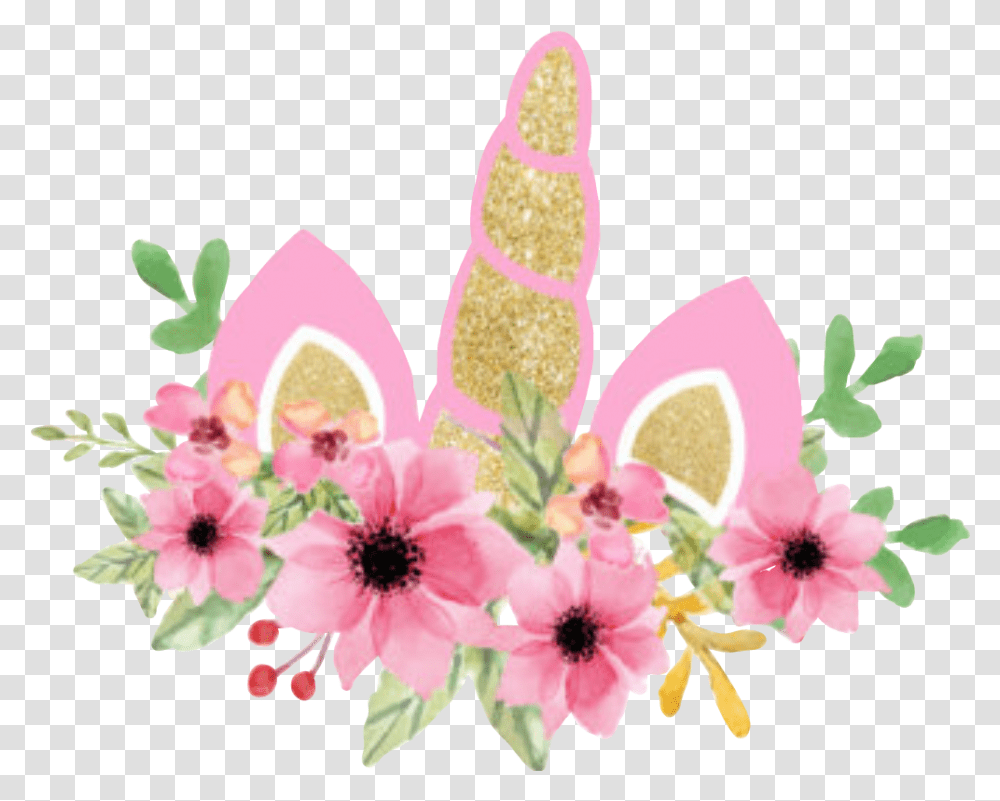 Library Of Unicorn Crown Image Freeuse Files Unicorn Design Background, Plant, Flower, Blossom, Food Transparent Png