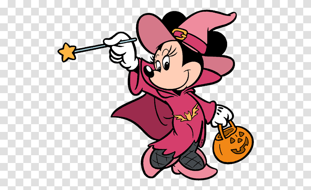 Library Of Vector Download Halloween Disney Halloween Minnie Mouse Clip Art, Comics, Book, Clothing, Apparel Transparent Png
