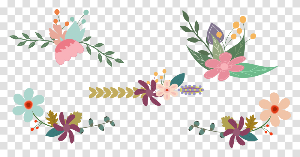 Library Of Vintage Flower Banner, Floral Design, Pattern, Graphics, Art Transparent Png