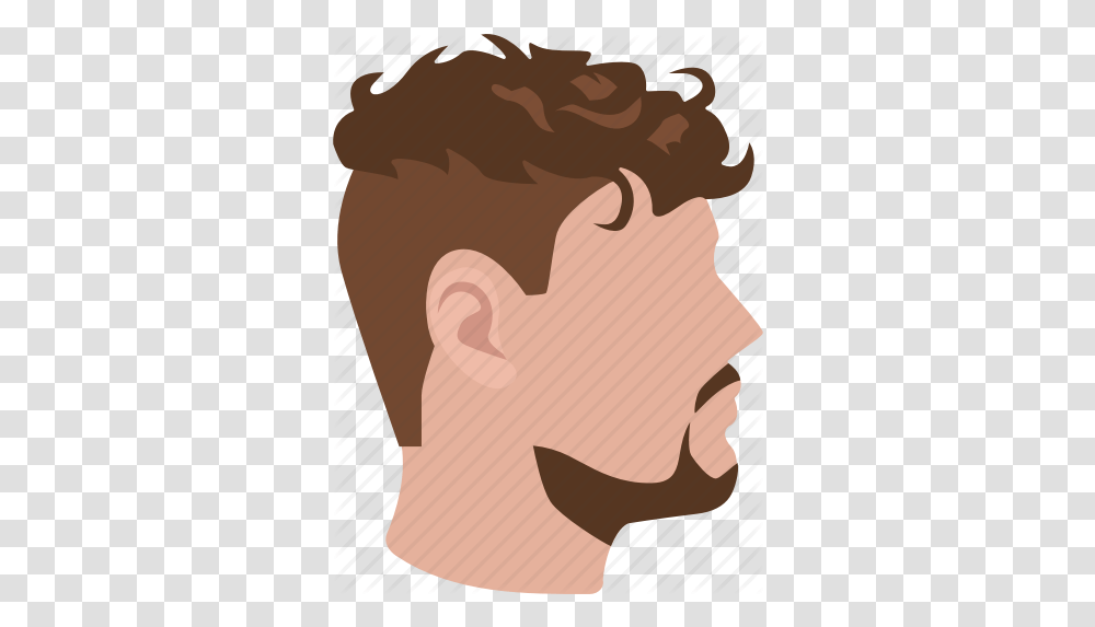Library Of Wavy Hair Men Clip Freeuse Download Files Curly Hair Cartoon Man, Head, Cushion, Pillow, Face Transparent Png
