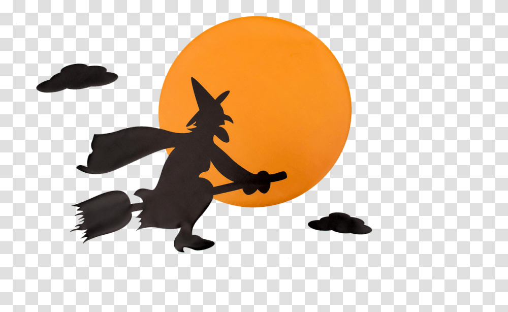 Library Of Witch Moon Clip Free Stock Imagem De Bruxas Assustadoras De Halloween, Outdoors, Animal, Nature, Silhouette Transparent Png