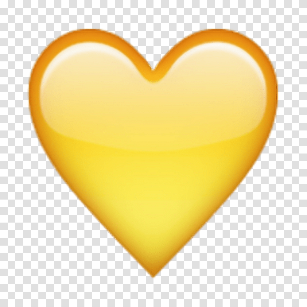 Library Of Yellow Heart Black And White Files Yellow Heart Emoji, Lamp, Light, Sweets, Food Transparent Png