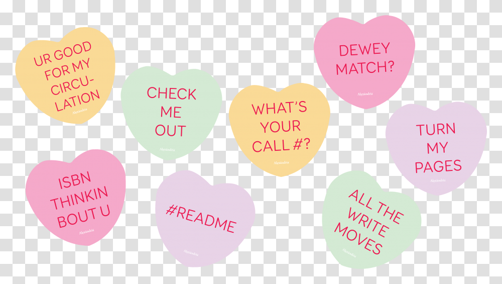 Library Posters Heart Candy Library Themed Conversation Hearts, Text, Photography, Sweets, Food Transparent Png