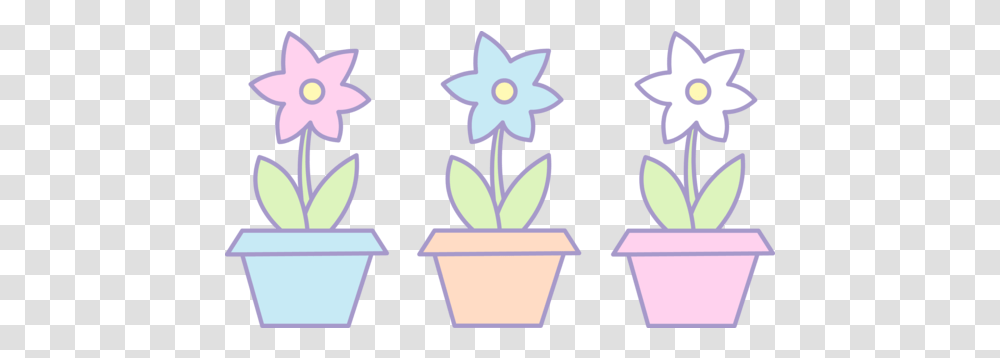 Library Three Cute Flowers Cute Flower Pot Clipart, Trophy, Crowd, Stencil, Audience Transparent Png