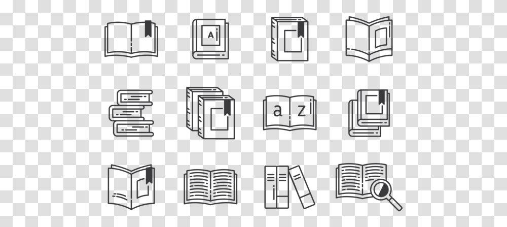 Libro Icons Vector, Alphabet, Number Transparent Png