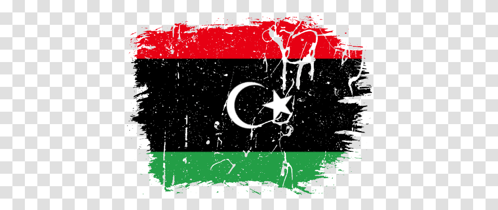 Libya Archives Flag, Text, Symbol, Star Symbol, Poster Transparent Png