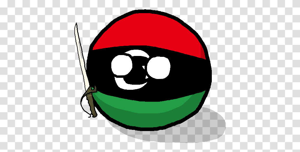 Libyaball Libya Countryball, Helmet, Clothing, Apparel, Plant Transparent Png