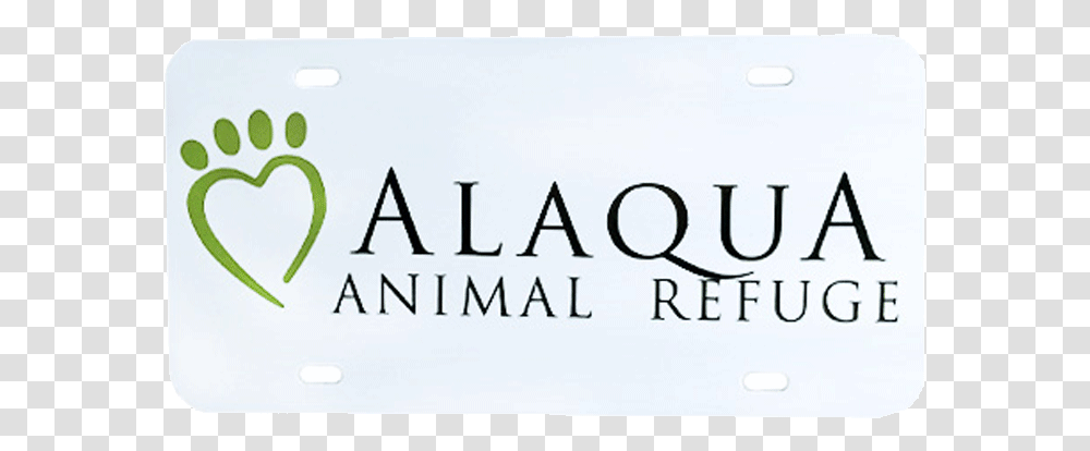 License Plate Alaqua Animal Refuge, Text, Face, Alphabet, Vehicle Transparent Png