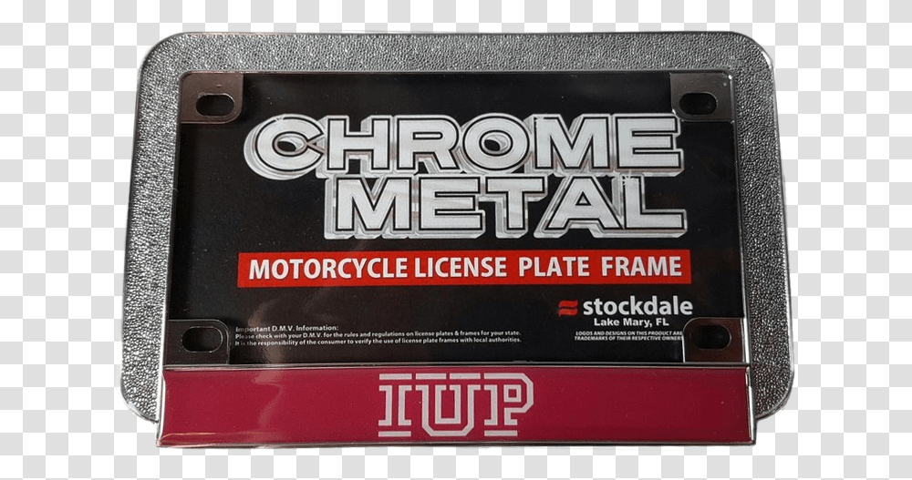 License Plate Frame Motorcycle Iup Logo Indiana University Of Pennsylvania, Advertisement, Poster, Flyer, Paper Transparent Png