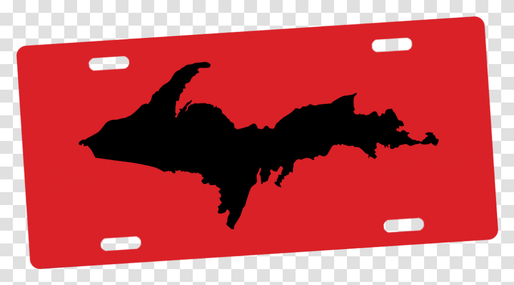 License Plate U P Silhouette Map Of Michigan The State, Mammal, Animal, Wildlife, Bat Transparent Png