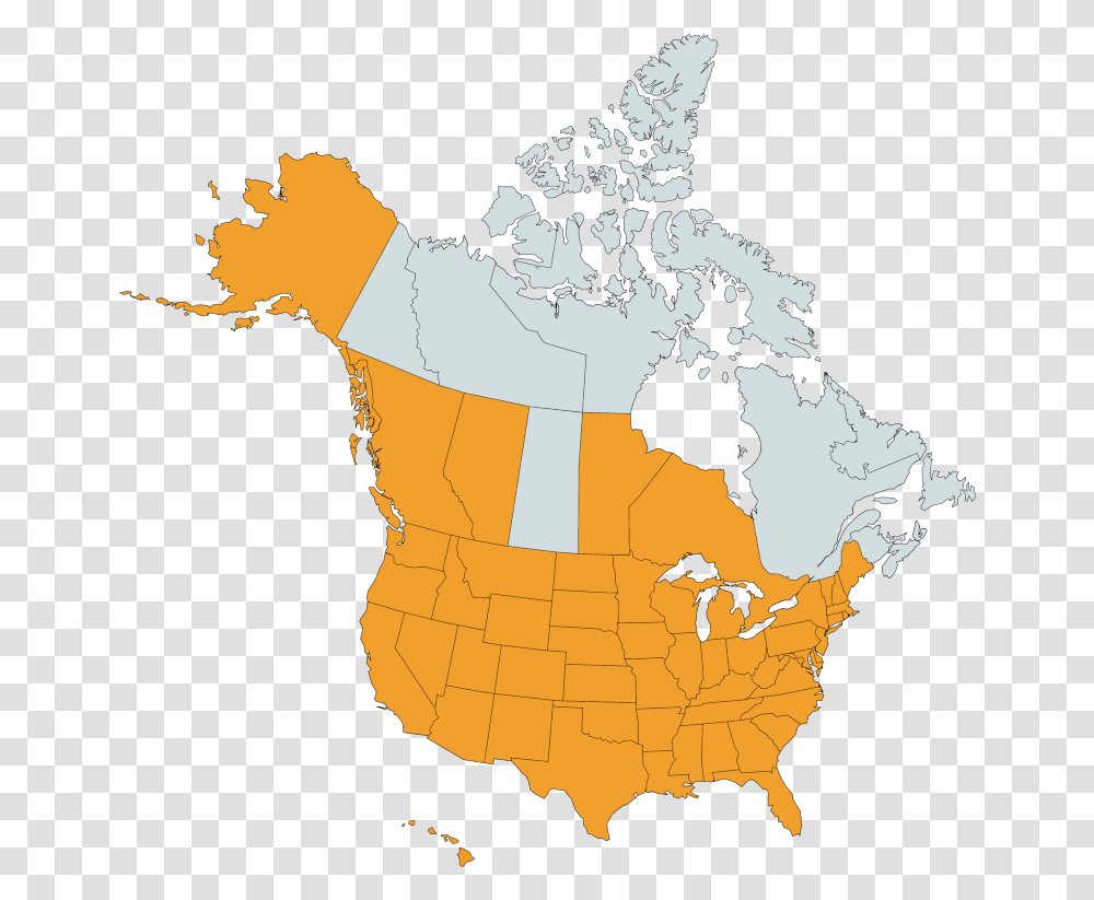 Licensed In All 50 States Canada Red And Blue States, Map, Diagram, Plot, Atlas Transparent Png