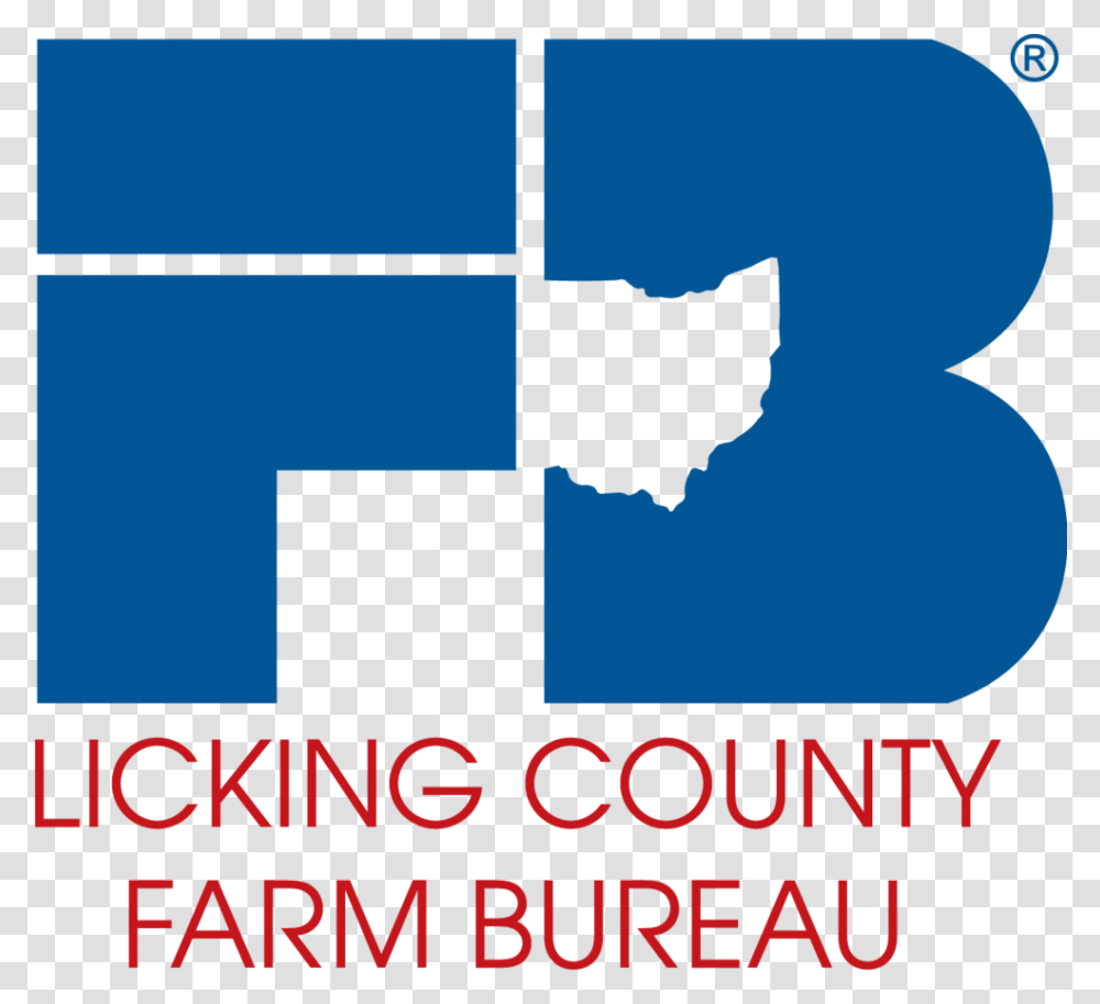 Licking Fb Logo Stacked Color Ohio Farm Bureau Federation, Poster, Advertisement, Alphabet Transparent Png