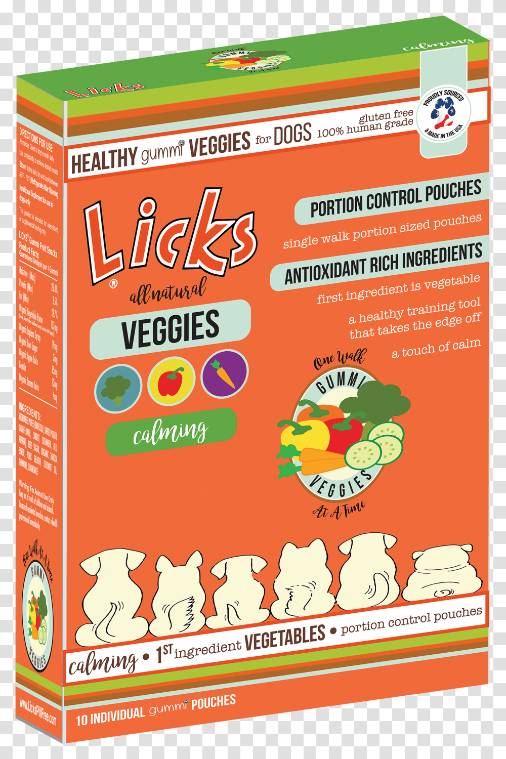 Licks Calming Veggies 10 Pack Poster, Advertisement, Flyer, Paper, Brochure Transparent Png
